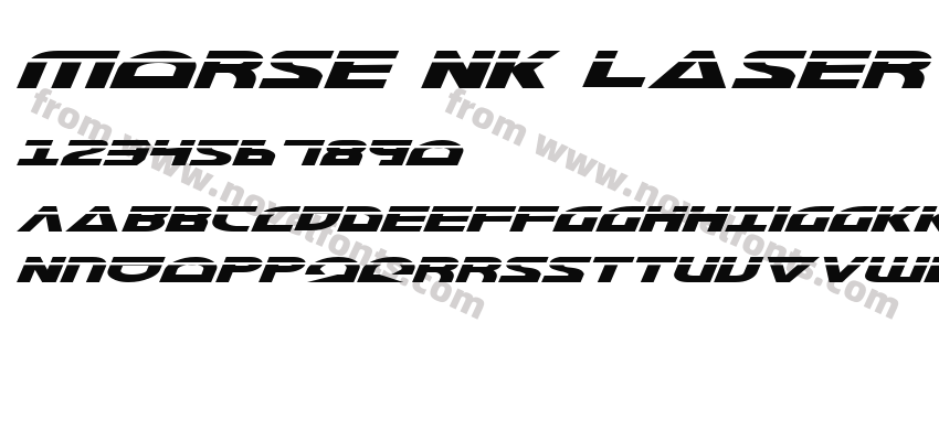 Morse NK Laser ItalicPreview