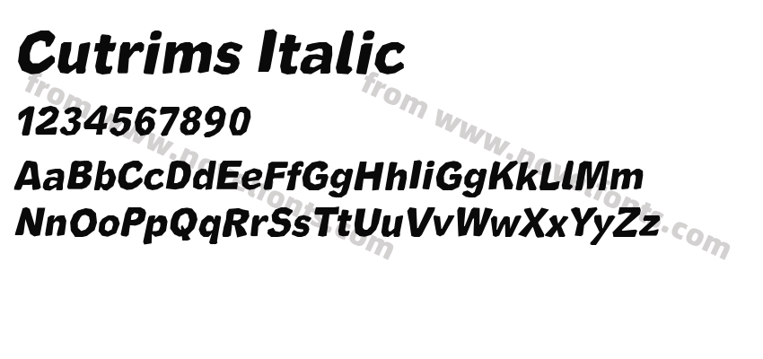 Cutrims ItalicPreview