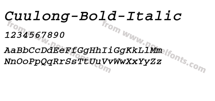 Cuulong-Bold-ItalicPreview