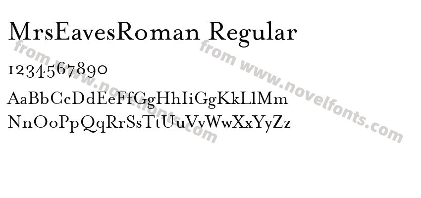 MrsEavesRoman RegularPreview