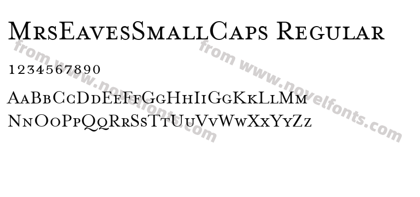 MrsEavesSmallCaps RegularPreview