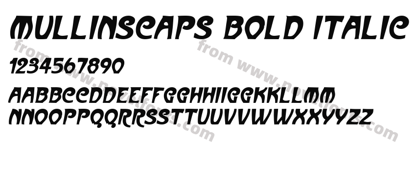 MullinsCaps Bold ItalicPreview