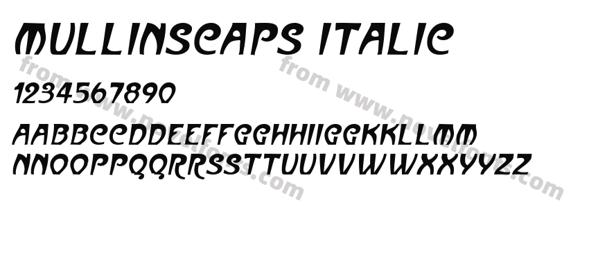 MullinsCaps ItalicPreview