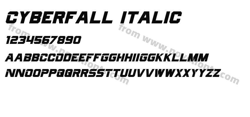 Cyberfall ItalicPreview