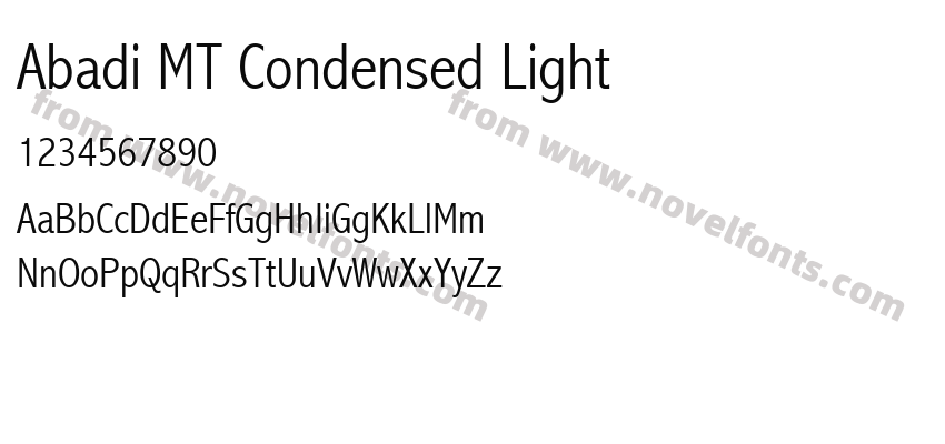 Abadi MT Condensed LightPreview