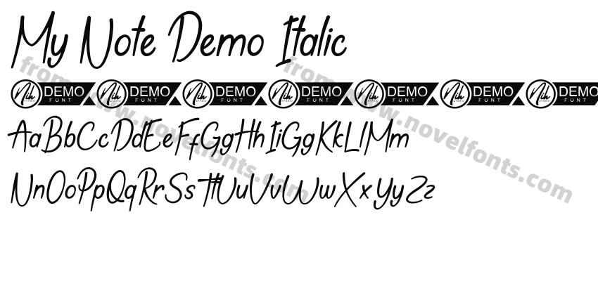 My Note Demo ItalicPreview