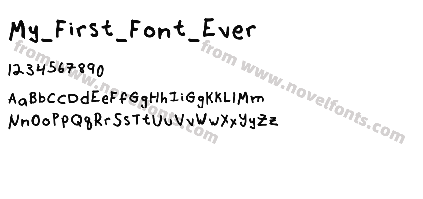 My_First_Font_EverPreview