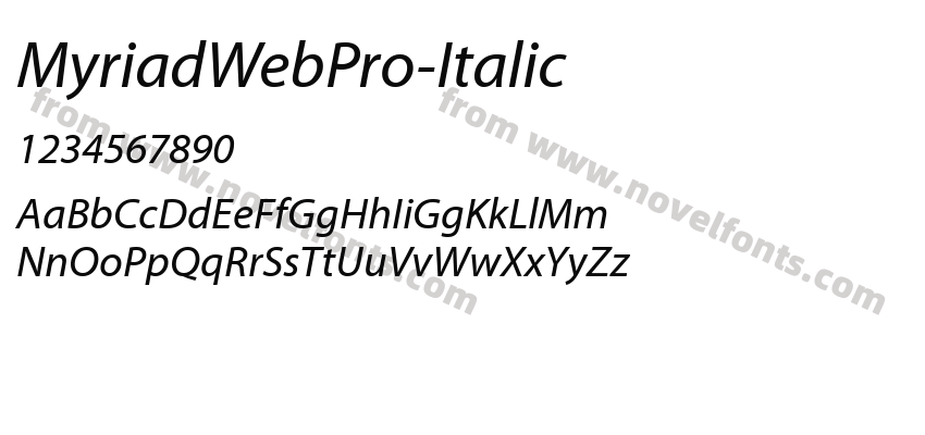 MyriadWebPro-ItalicPreview