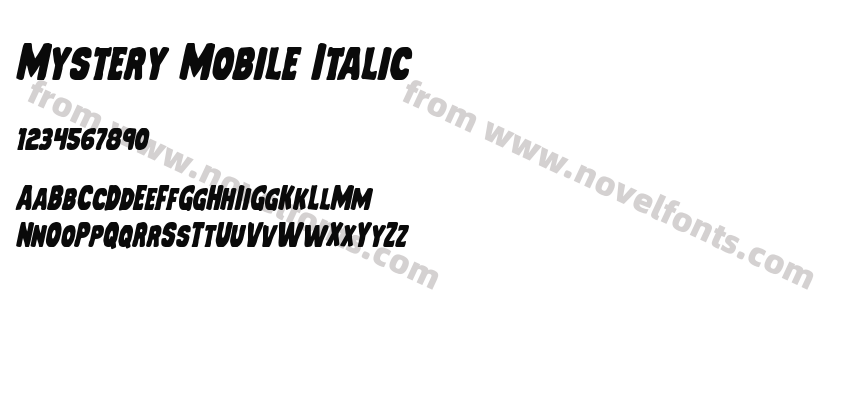 Mystery Mobile ItalicPreview