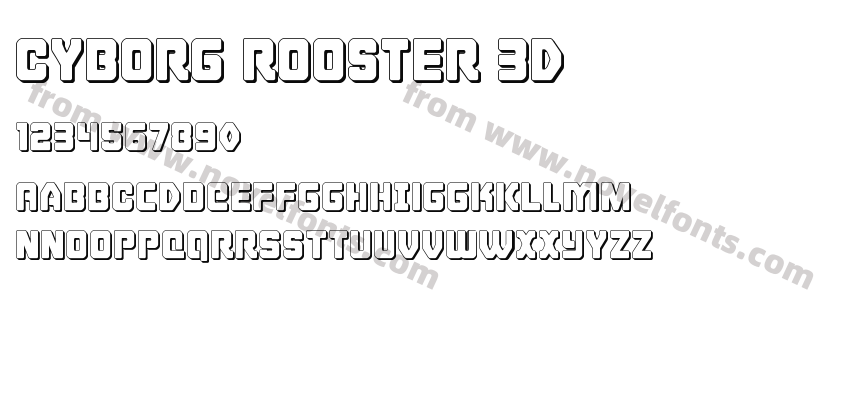 Cyborg Rooster 3DPreview