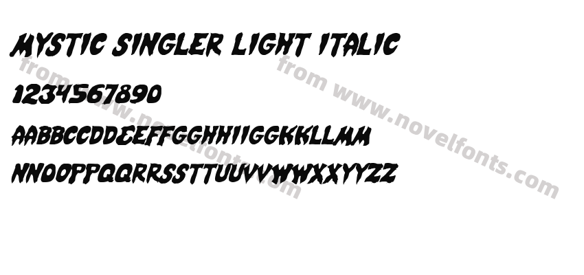 Mystic Singler Light ItalicPreview