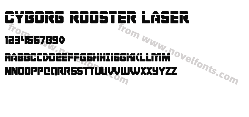 Cyborg Rooster LaserPreview