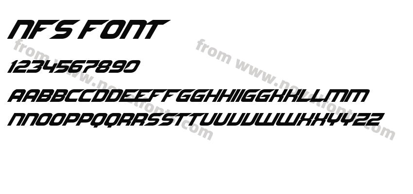 NFS fontPreview