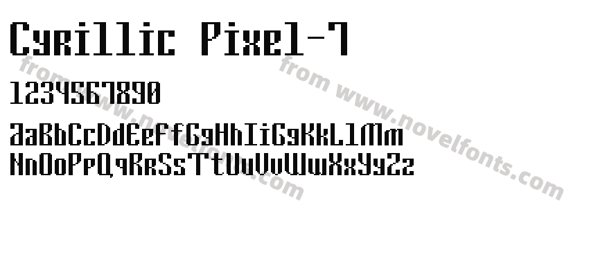 Cyrillic Pixel-7Preview