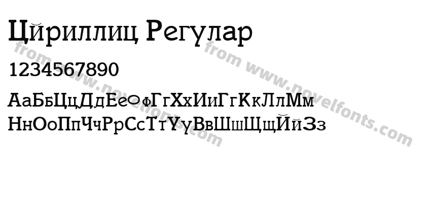 Cyrillic RegularPreview