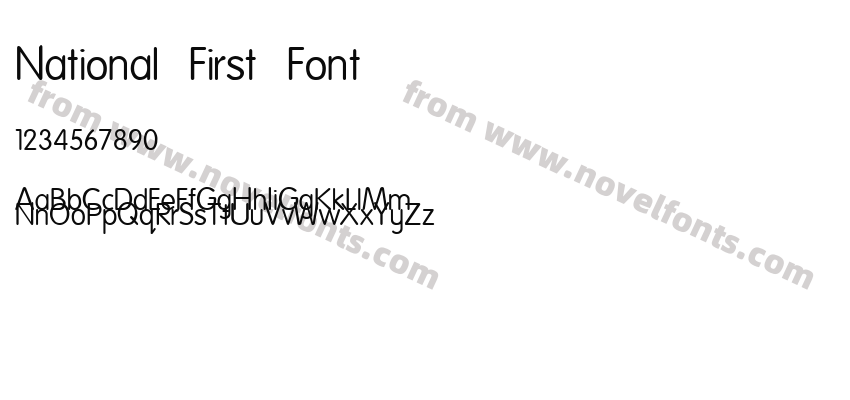 National First FontPreview