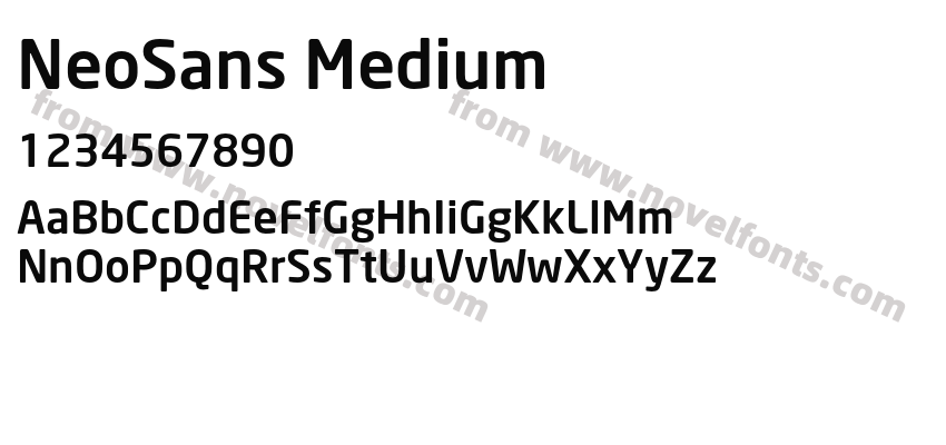 NeoSans MediumPreview
