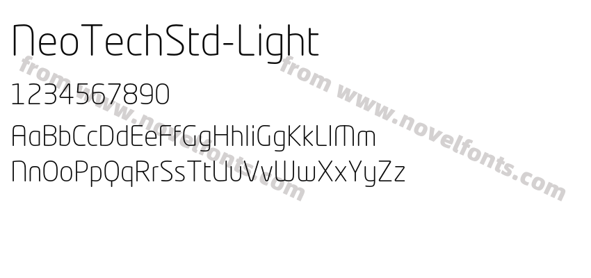NeoTechStd-LightPreview