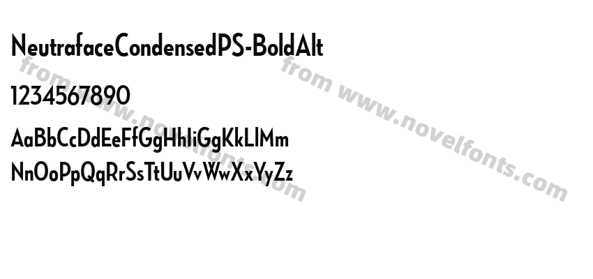 NeutrafaceCondensedPS-BoldAltPreview