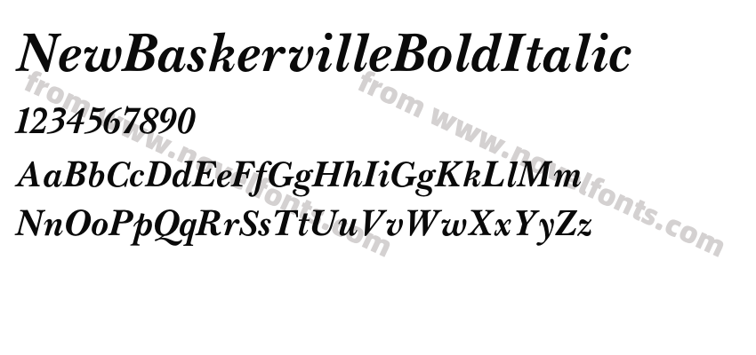 NewBaskervilleBoldItalicPreview