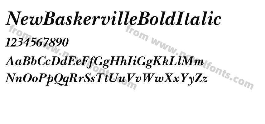 NewBaskervilleBoldItalicPreview