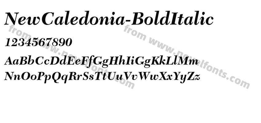 NewCaledonia-BoldItalicPreview