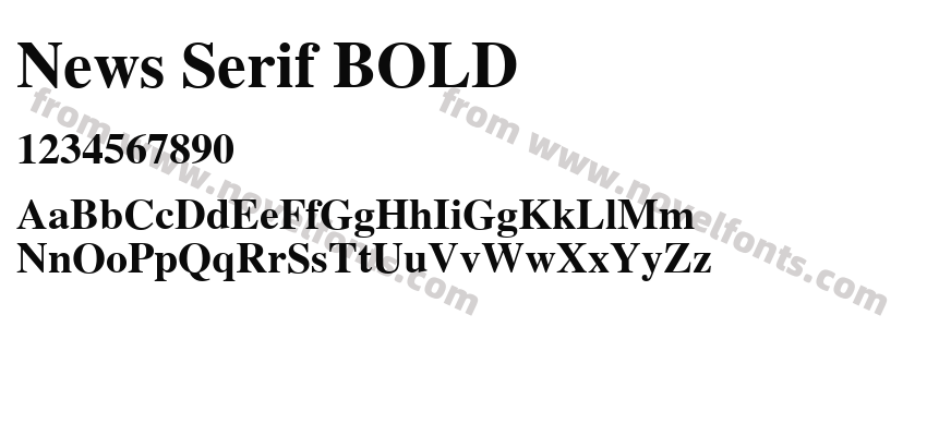 News Serif BOLDPreview