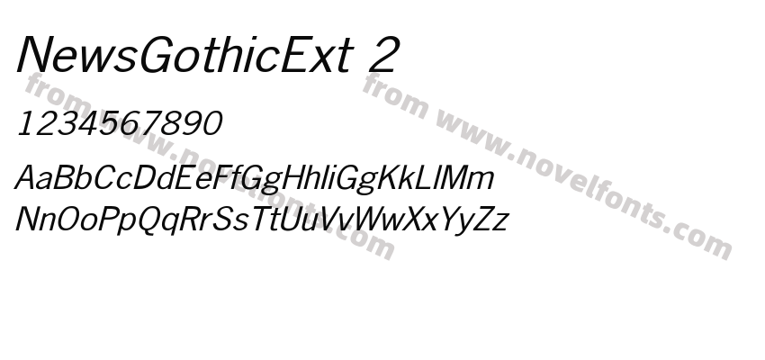 NewsGothicExt 2Preview