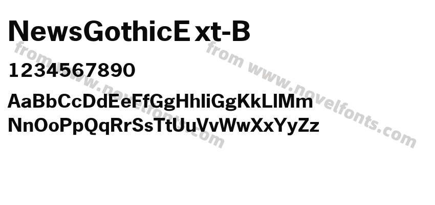 NewsGothicExt-BPreview