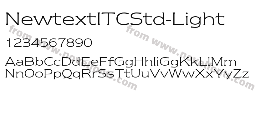 NewtextITCStd-LightPreview