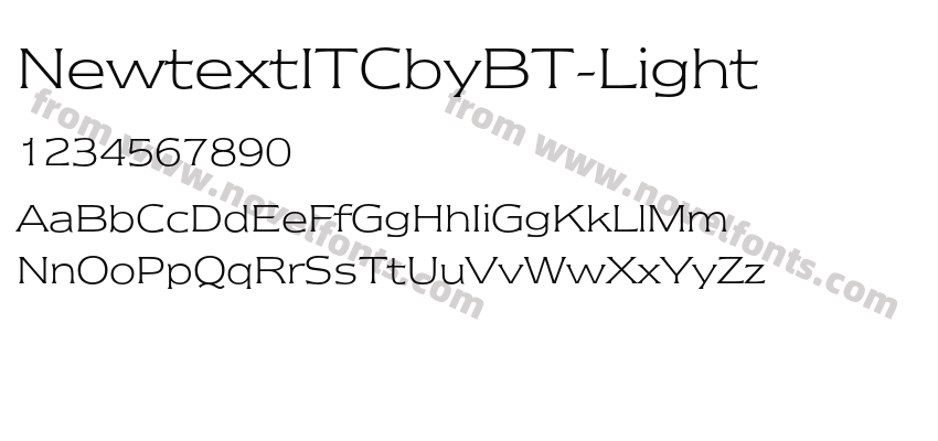 NewtextITCbyBT-LightPreview