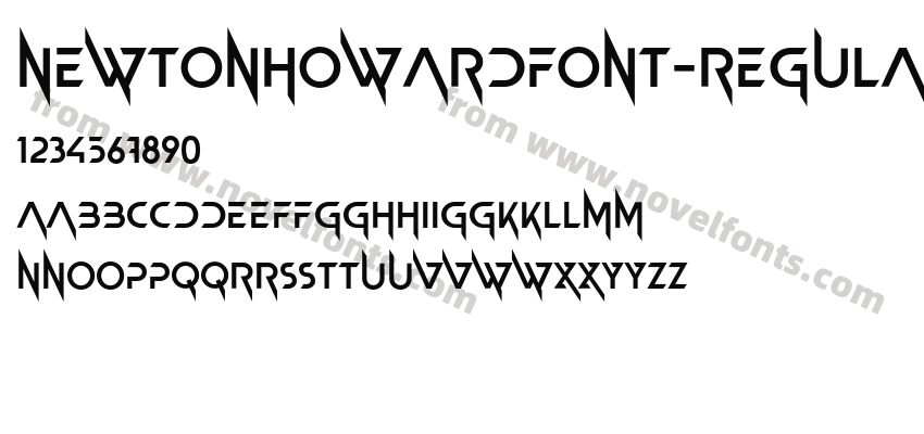 NewtonHowardFont-RegularPreview