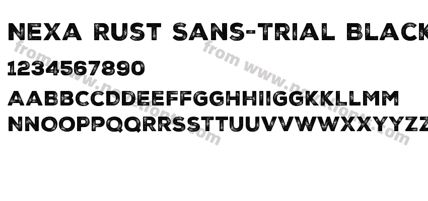 Nexa Rust Sans-Trial Black 2Preview