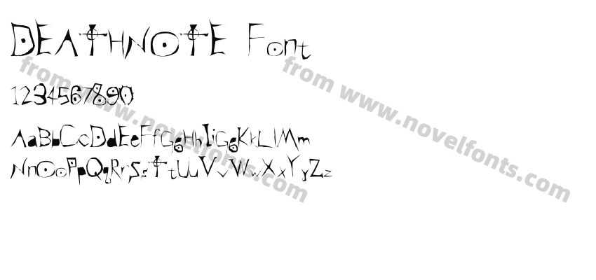 DEATHNOTE FontPreview