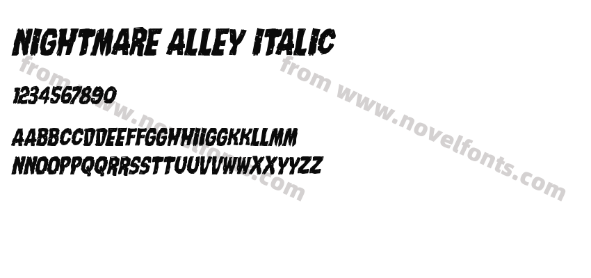 Nightmare Alley ItalicPreview