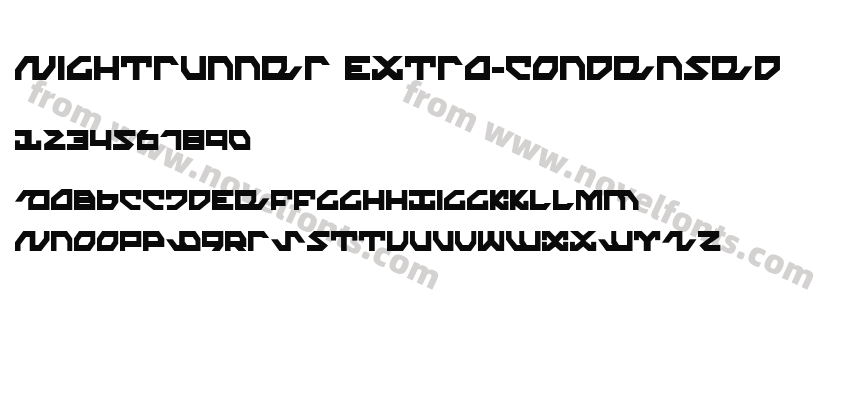 Nightrunner Extra-CondensedPreview