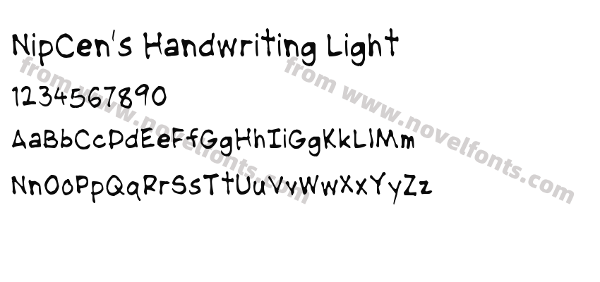 NipCen's Handwriting LightPreview