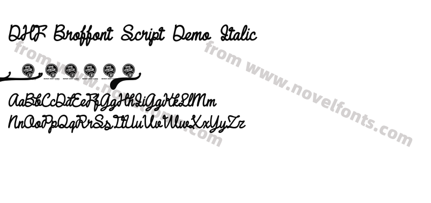 DHF Broffont Script Demo ItalicPreview