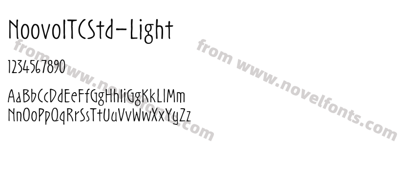 NoovoITCStd-LightPreview