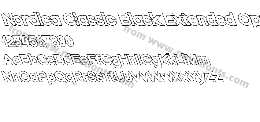 Nordica Classic Black Extended Opposite Oblique OutlinePreview