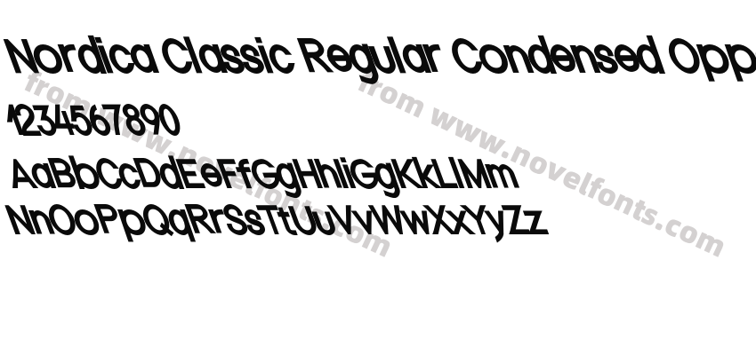 Nordica Classic Regular Condensed Opposite ObliquePreview