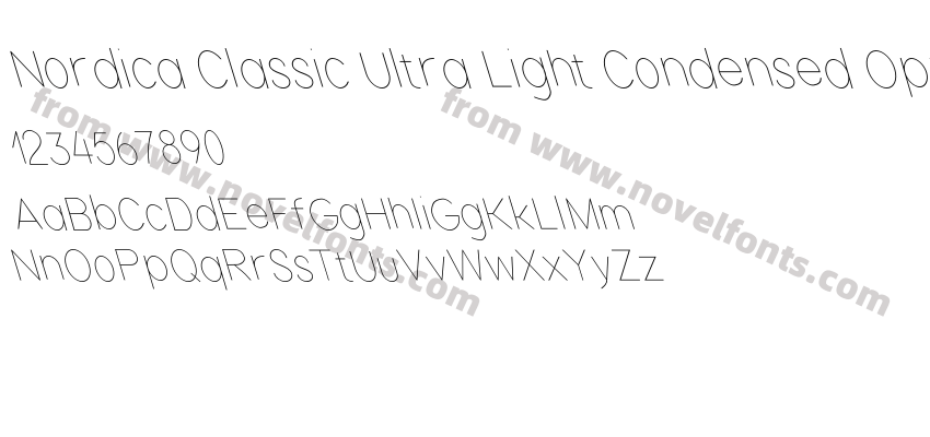 Nordica Classic Ultra Light Condensed Opposite ObliquePreview