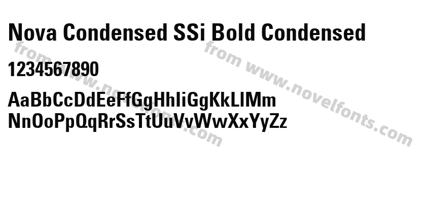 Nova Condensed SSi Bold CondensedPreview