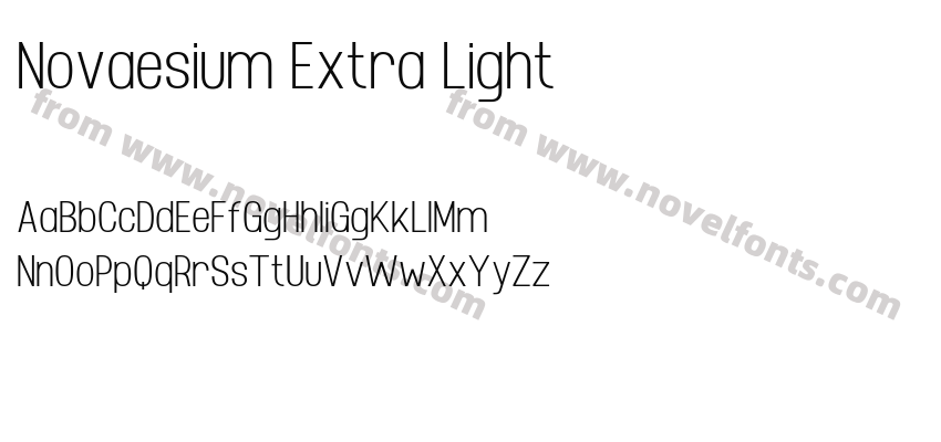 Novaesium Extra LightPreview