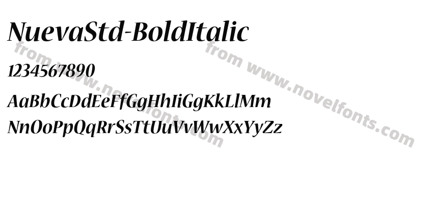 NuevaStd-BoldItalicPreview