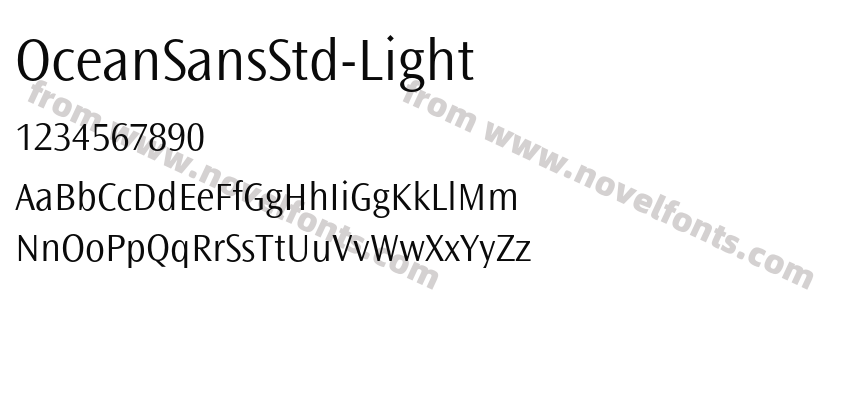 OceanSansStd-LightPreview