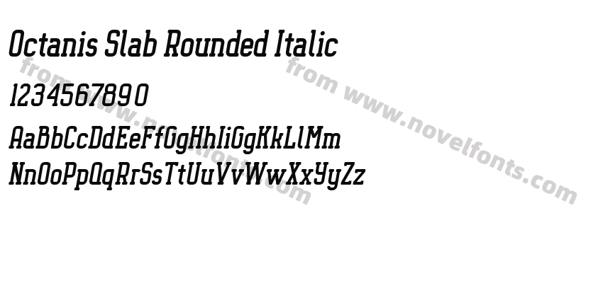 Octanis Slab Rounded ItalicPreview