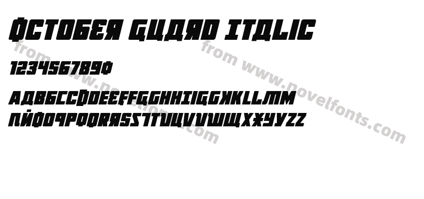 October Guard ItalicPreview