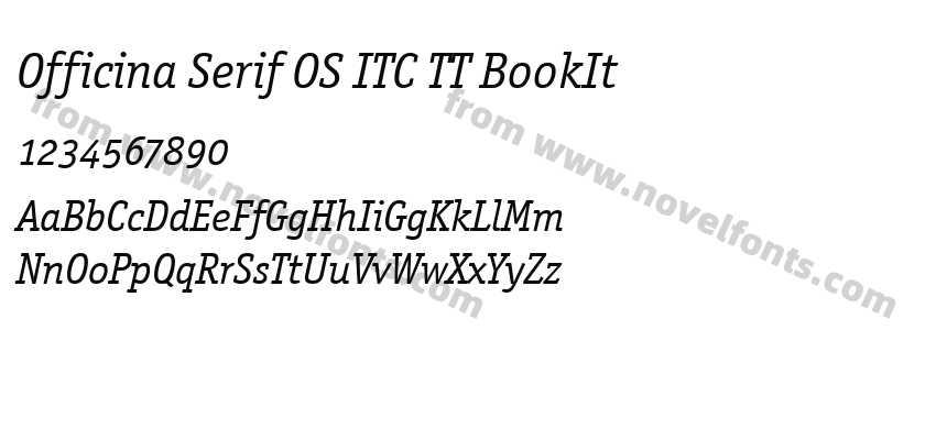 Officina Serif OS ITC TT BookItPreview