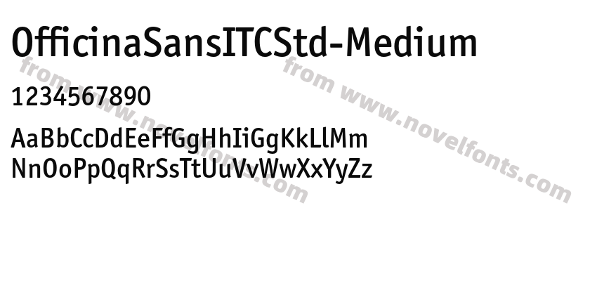 OfficinaSansITCStd-MediumPreview